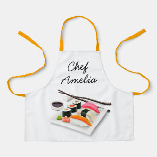 Junior chef sushi colourful kids apron