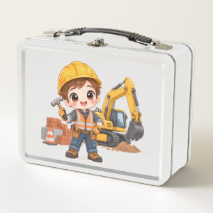 Junior Construction Crew Metal Lunch Box