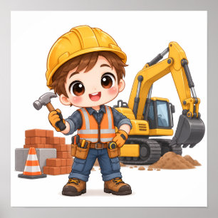 Junior Construction Crew Poster