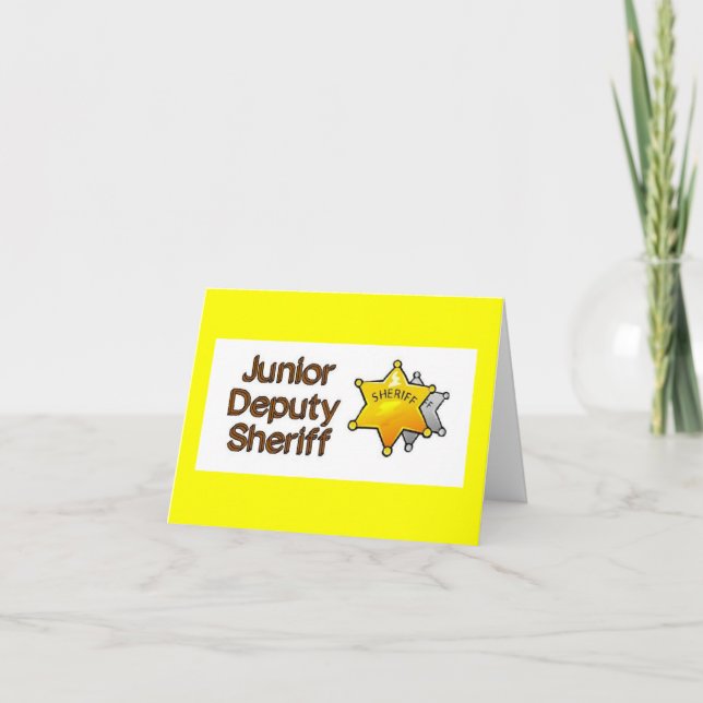 Junior Deputy Sheriff Baby Shower Invitation (Front)