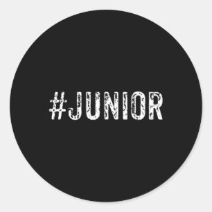 Junior Eleventh Grade Student Or Teacher Trendy Gi Classic Round Sticker