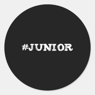 Junior Eleventh Grade Student or Teacher Trendy Gi Classic Round Sticker