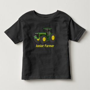 "Junior Farmer" and green tractor Toddler T-Shirt