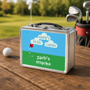 Junior Golfer Little Caddie Metal Lunch Box