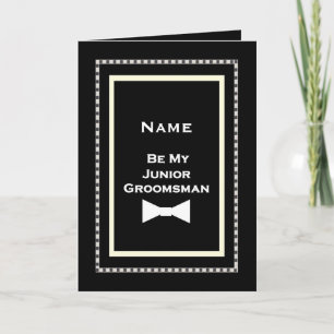 Junior Groomsman Custom Name Wedding Invitation