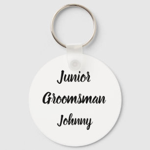 Junior Groomsman Gift Custom Name Gifts Wedding Key Ring