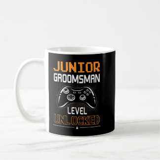 Junior Groomsman Level Unlocked Gaming Wedding Par Coffee Mug