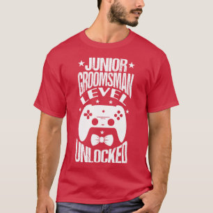 Junior Groomsman Level Unlocked Wedding Party 2 T-Shirt
