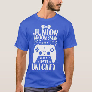 Junior Groomsman Level Unlocked Wedding Party 3 T-Shirt