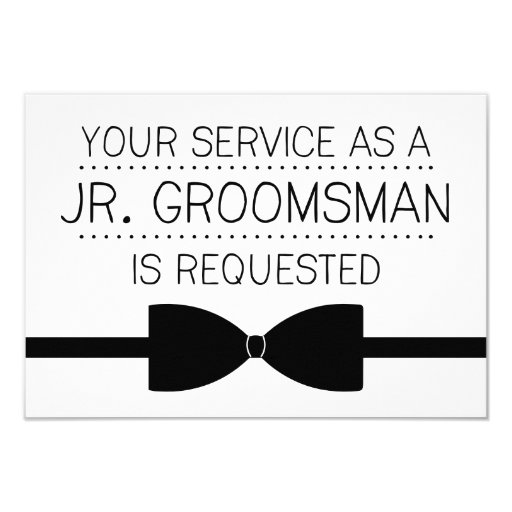 Image of Junior Groomsman Request | Groomsmen Invitation
