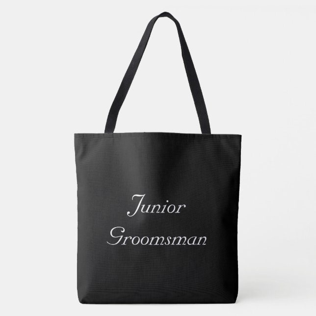 Junior Groomsman Tote Bag (Front)