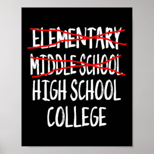 Junior High Graduation - Funny Middle School Gradu Poster