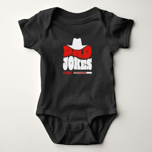 Junior Joker Cowboy Hat Baby Bodysuit - Funny (Front)