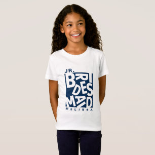 Junior Jr. Bridesmaid, wedding party, Navy Blue T-Shirt