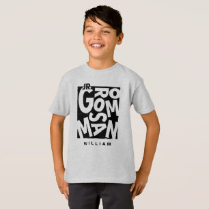 Junior Jr. Groomsman Wedding Party Crew T-Shirt