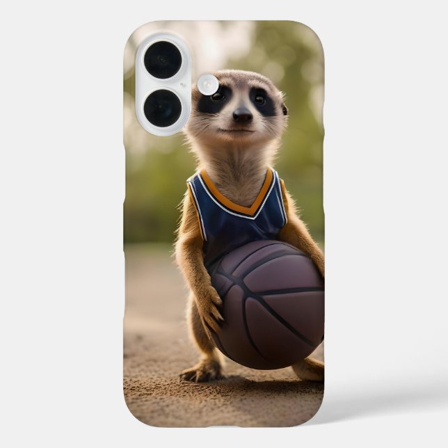 Junior Meerkat Basketball Player, Case-Mate iPhone Case (Back)