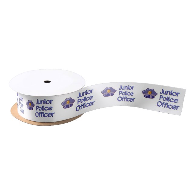 Junior Police Officer Satin Ribbon (Spool)