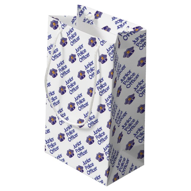 Junior Police Officer Small Gift Bag (Back Angled)