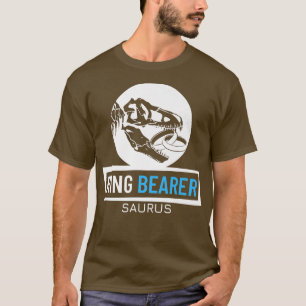 Junior Ring Bearer Saurus Wedding Party Kids Ring  T-Shirt