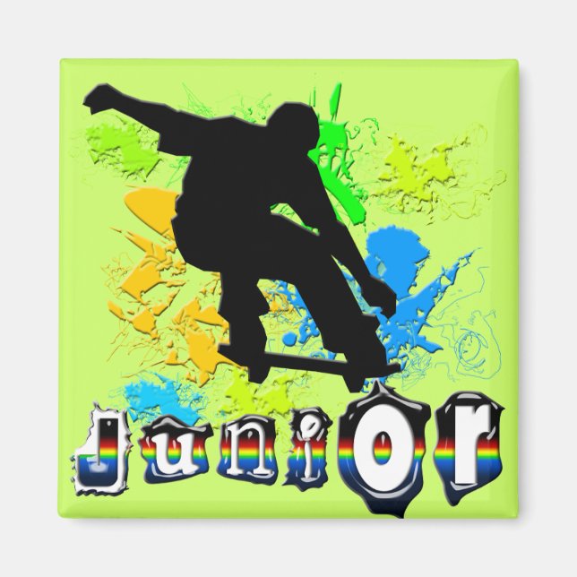 Junior - Skateboarding Magnet (Front)