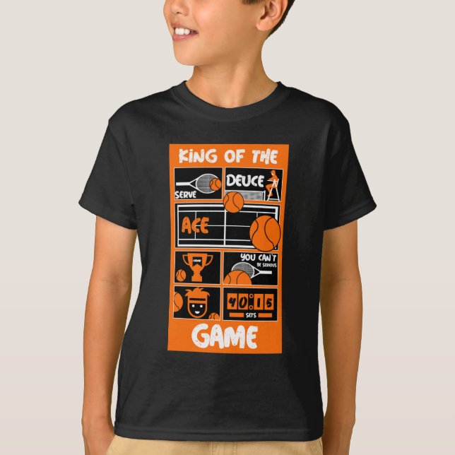 Junior Tennis Player T-Shirt (Front)