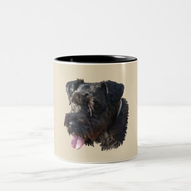 Junior The Schnauzer Two-Tone Coffee Mug (Center)