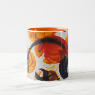 Juniper, Abstrat Art #1 Two-Tone Coffee Mug