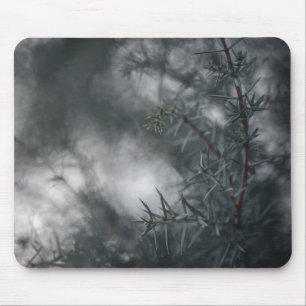 Juniper Dark Moody Floral Nature Photo Mouse Mat