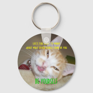 junipurr be yourself keychain
