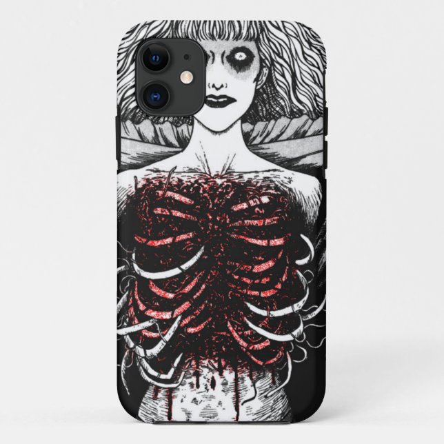 Junji Manga Phone Case Anime Japanese Horror (Back)