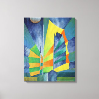 Junk By The Light Of The Silvery Moon Canvas Print