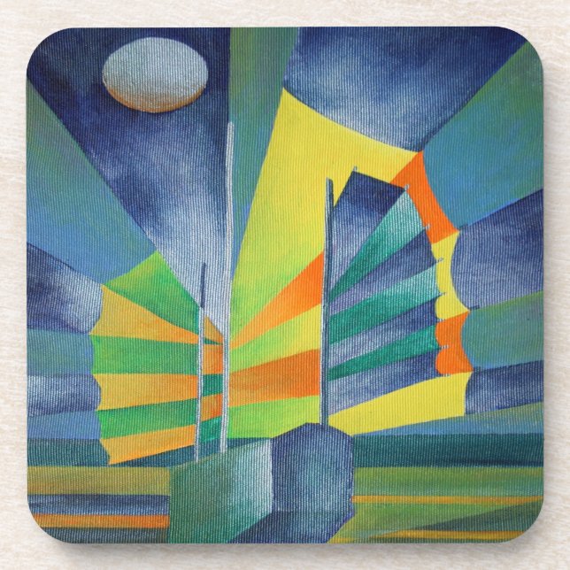 Junk By The Light Of The Silvery Moon Coaster (Front)
