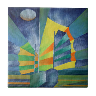 Junk By The Light Of The Silvery Moon Tile