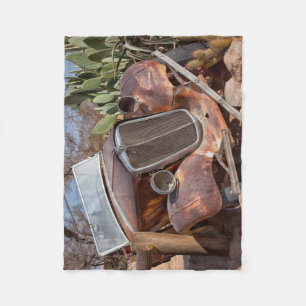 Junk car fleece blanket