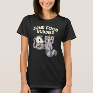 Junk Food Buddies  Trash Raccoon And Opossum T-Shirt