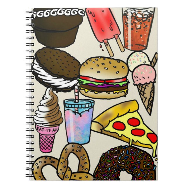 Junk Food Photo Notebook (Front)