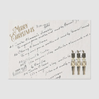 Junk Journal Christmas Choir Music Class Notes Tissue Paper
