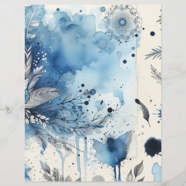 Junk journal ephemera vintage scrapbook paper  (Front)