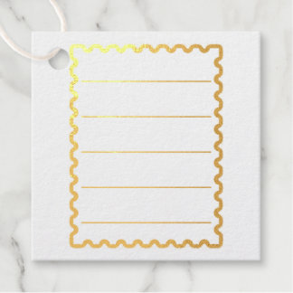 Junk Journal Stamp with Lines Favour Tags