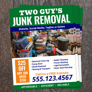 Junk Removal Advertising Flyer