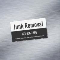 Junk Removal Black and White Promotional Template