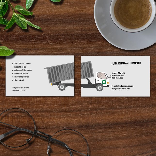 Junk Removal Company Business Card (Creator Uploaded)