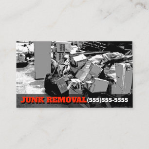 Junk Removal Garbage Hauling Truck Business Promo Card