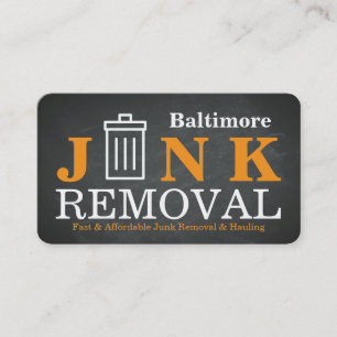 Junk Removal & Hauling Business Card