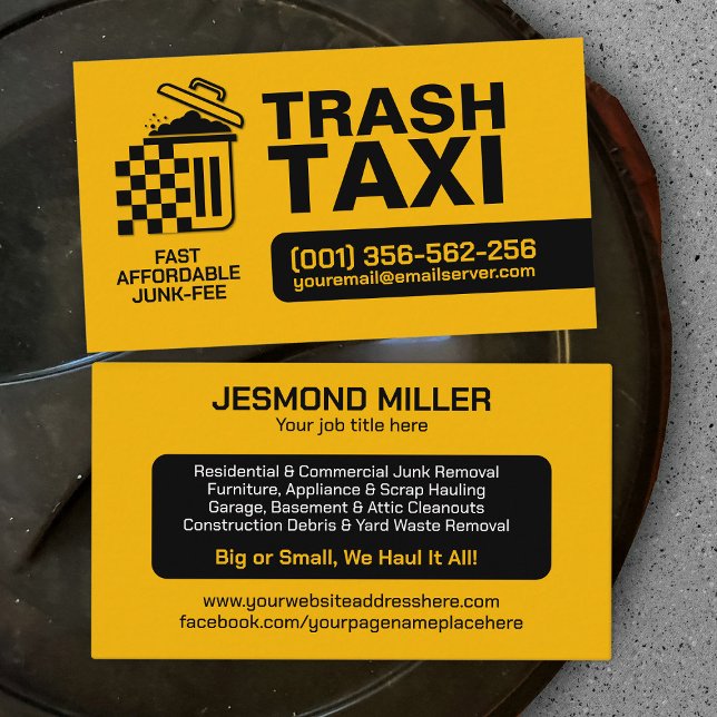 Junk Removal & Hauling  Business Card (Creator Uploaded)