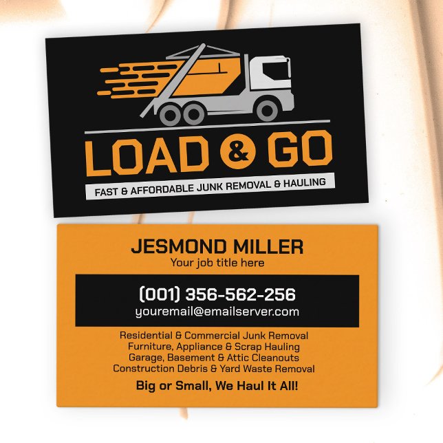 Junk Removal & Hauling  Business Card (Creator Uploaded)