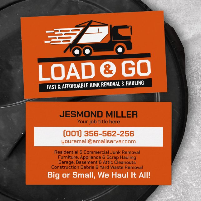 Junk Removal & Hauling  Business Card (Creator Uploaded)