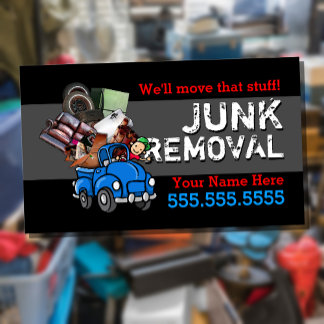 Junk Removal.Hauling.Got Junk.Customisable text Business Card