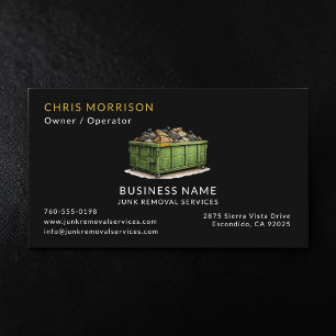 Junk Removal Services Business Card