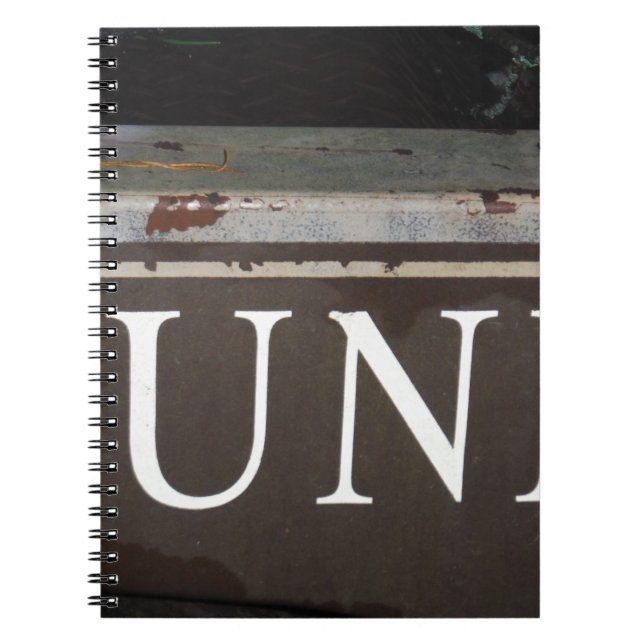 Junk: Vintage tow truck sign Notebook (Front)